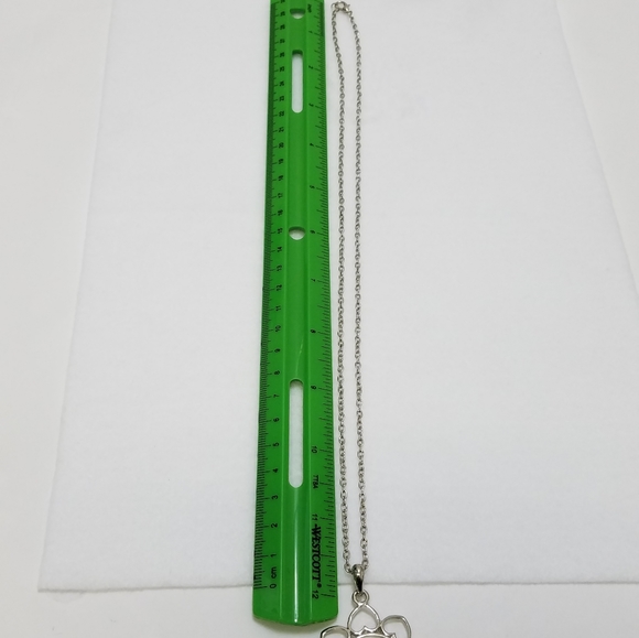 Silver Color Snap Jewelry Hearts All Around Pendant Necklace with 3 Snaps - Picture 3 of 7